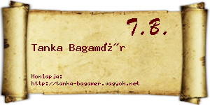Tanka Bagamér névjegykártya
